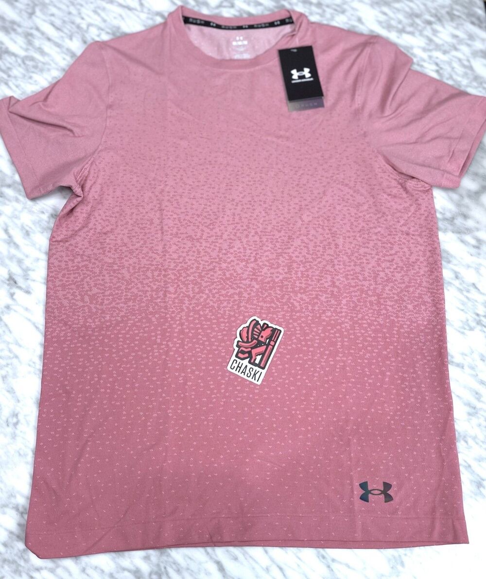 Under Armour Vanish Elite Seamless Fade Jersey top Prime Pink Men’s Medium NEW